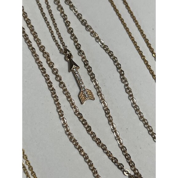 Gold-Tone Mixed Jewelry Bundle W/ Necklaces Bracelets Earrings & Brooch - Picture 4 of 9